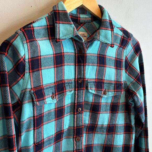 J. Crew Shirt Jacket in Blue Stanton Plaid - size XXS - Picture 2 of 5